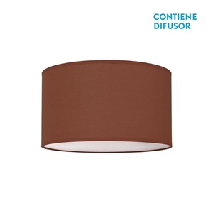 Plafón LED 3xE27, dimensiones 14x40cm, color chocolate, ideal para iluminar y decorar espacios interiores. - Product Image 1