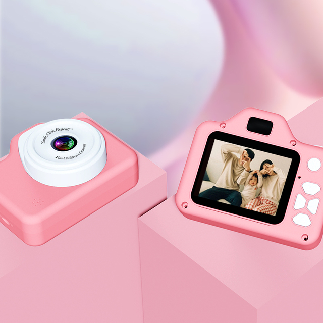 Children's Mini Camera 2.0" IPS HD Display Full HD 1080p MOS MicroSD MP3 Recording  Angle Rotating LCD Digital