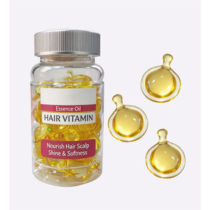 Haar-Vitamin-Öl-Kapseln mit C-Vitaminen, Pflanzliche Reparatur und Pflege für Glänzende, Weiche Haare, 100% Auslaufsicher für Reisen - Product Image 4