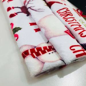 Chất Lượng Cao 210gsm Kỹ Thuật Số Santa Fawn Bell In Polyester Minky <span class=keywords><strong>Fleece</strong></span> In Vải Cho Chăn Em Bé - Product Image 2