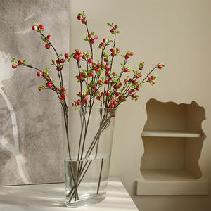 Pommier Mini Fruits Ornements De Fruits Artificiels Branche De Baies De Pomme Artificielle Rouge - Product Image 4