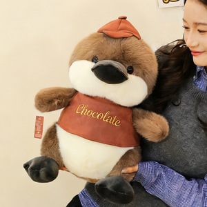 ตุ๊กตาตุ่นปากเป็ดสีมาลลาร์ด พิมพ์โลโก้ได้ ของเล่นตุ๊กตาสัตว์นุ่ม ตุ๊กตาปลอบเด็ก หมอนอิง ของขวัญราคาถูกสำหรับเด็ก - Product Image 4
