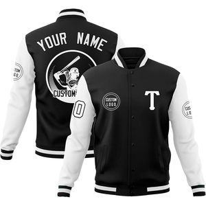 Custom Varsity Jacket Unisex Cotton Embroidered Logo Personalized Letterman Bomber Autumn Casual Coat - Product Image 1
