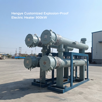 Chauffe-eau électrique à circulation homologué pour zones dangereuses 900 kW Incoloy 800 pour chauffage de flux de process liquide et hydrogénation à froid du polysilicium
