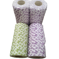 Rouleaux de papier essuie-tout en tissu viscose réutilisables, écologiques, pour la cuisine, les vaisselles, 50 unités par boîte, pour le lavage de voiture, la salle de bain, le bureau