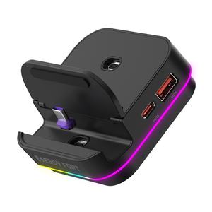 Cargador rápido magnético inalámbrico portátil 3 en 1 <span class=keywords><strong>Base</strong></span> <span class=keywords><strong>de</strong></span> soporte <span class=keywords><strong>de</strong></span> <span class=keywords><strong>carga</strong></span> rápida <span class=keywords><strong>de</strong></span> 240W con luces RGB para relojes inteligentes - Product Image 1