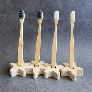 Wholesale Bamboo Toothbrush 100% Biodegradable Natural Wooden Handle Hotel Travel Bamboo Tooth Brush