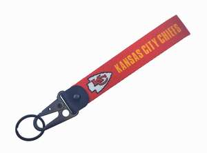 חם מכירה nfl כדורגל טלפון כף היד lanyard unisex משחק יום קצר רצועת keychain צוות לוגו עמיד חומר ניילון פוליאסטר - Product Image 6