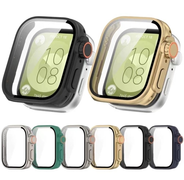 Screen Protector + Tempered Glass Case for Huawei Watch Fit 3 Case Frame As Ultra2 Smart Watch Strap Case for Huawei Watch Fit 3