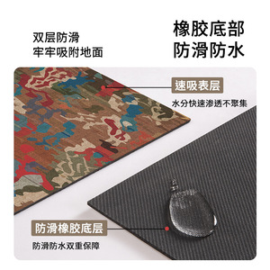 Alfombra de Baño Rectangular Carl Larsen con Estampado Estilo Americano, Absorbente y Antideslizante - Product Image 4