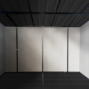 <span class=keywords><strong>Caseta</strong></span> de Almacenamiento Exterior 4x6, Resistente a la Intemperie, de Resina, con Estructura de Acero Galvanizado, Ventilación, Protección UV de 8 Años, Lista para Comercio Electrónico - Product Image 6