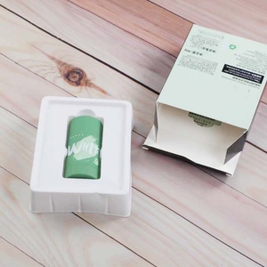 Botella Redonda de Plástico Verde Mate AS de 75g para Bálsamo Desodorante / Envase de Crema Solar Cosmética en Barra, Fabricante de Tubos y Botellas - Product Image 2