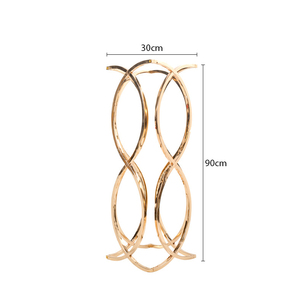 Centro de Mesa Metálico Dorado para Decoración de Pasteles en Fiestas y Eventos, Soporte para Flores - Product Image 2