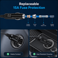 Câble Starlink Mini 10m 12V-24V 3A Charge Rapide Gaine PVC Étanche Extension d'Alimentation CC Ordinateur Allume-Cigare Voiture