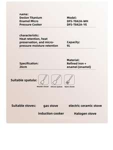 <span class=keywords><strong>Olla</strong></span> a Presión al Vacío DESLON <span class=keywords><strong>de</strong></span> 18 cm, <span class=keywords><strong>Olla</strong></span> <span class=keywords><strong>de</strong></span> <span class=keywords><strong>Hierro</strong></span> Esmaltado <span class=keywords><strong>de</strong></span> Gran Capacidad, <span class=keywords><strong>Olla</strong></span> para Sopa <span class=keywords><strong>de</strong></span> Calentamiento Rápido, <span class=keywords><strong>Olla</strong></span> para Estofar con Ahorro <span class=keywords><strong>de</strong></span> Energía - Product Image 4
