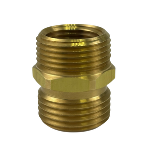 Adaptador de latón de 3/4" MH y 1/2" FIP a 3/4" MIP NPTF y 1/2" FIP, 2 roscas - Product Image 3