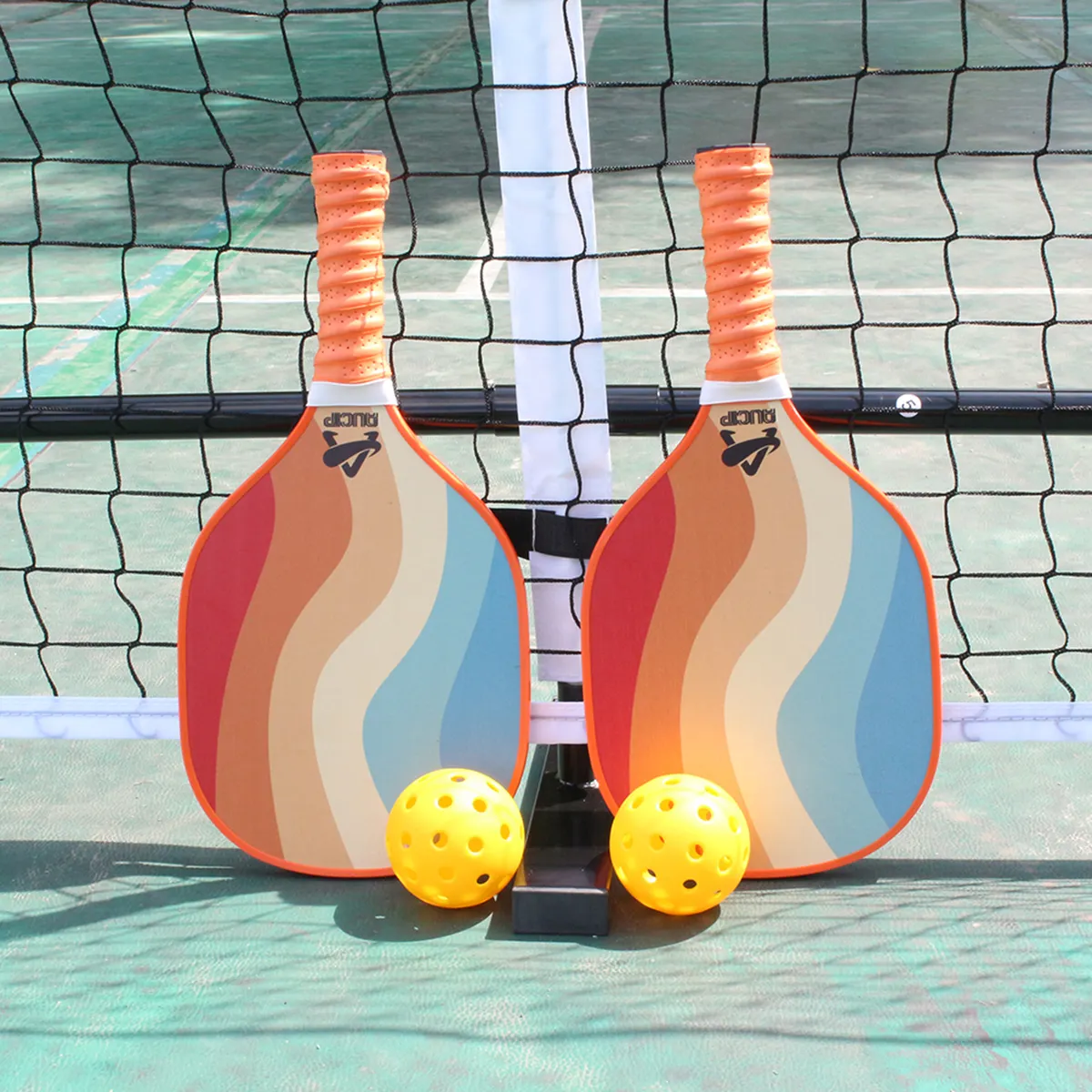 Fiberglas Pickleball tenis raketi hafif turşu topları petek çekirdek grafit yüz veya cam elyaf yüz
