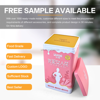 Boîte en fer blanc carrée de qualité alimentaire JYB, conteneur métallique pour poudre, fond profond, pour lait en poudre, thé, café en grains