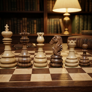 Customized 3.75 Inch King Size Premium Quality Handmade Wooden Chess Pieces for Children's Table Game - Product Image 1