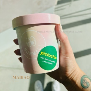 <span class=keywords><strong>Gobelets</strong></span> en papier de 4oz carrés bon marché pour yaourt glacé <span class=keywords><strong>Gobelets</strong></span> en papier personnalisés <span class=keywords><strong>biodégradables</strong></span> et recyclés pour crème glacée rose Récipients et couvercles - Product Image 6