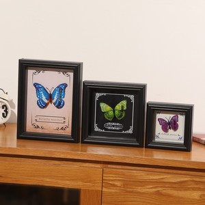 Cadre <span class=keywords><strong>photo</strong></span> en verre vide neutre pour table, 8 pouces, A4 carré, fait main, pour collection de spécimens d'insectes papillons, PE3820 - Product Image 3