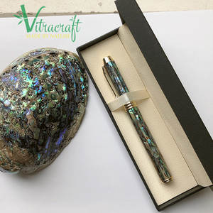 ปากกาหมึกซึมทำด้วยมือคุณภาพสูงผลิตภัณฑ์ปากกาหมึกซึมเปลือกหอยเป๋าฮื้อพรีเมี่ยมของขวัญที่สมบูรณ์แบบสำหรับญาติและคู่ค้า - Product Image 1