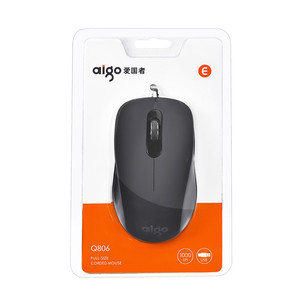 Aigo Q816 Wired Optical <b>Mouse</b> 3 Buttons Right Hand <b>USB</b> For Office Home Business Use - Product Image 4