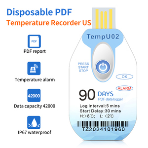 Termômetro <span class=keywords><strong>Digital</strong></span> XINKE TempU09 com Registro de Dados USB, Resolução de 0.1C, Sonda de 300mm, Monitoramento de Temperatura e Pressão, Bateria LED - Product Image 4