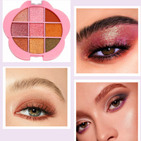 Palette de fards à paupières en poudre mats à haute teneur en pigments pour toutes les peaux, maquillage de beauté de haute qualité, 9 couleurs, vente en gros