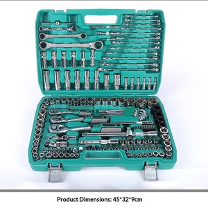 Kit d'entretien automobile complet <span class=keywords><strong>de</strong></span> qualité industrielle, 151 pièces, coffret d'outils portables, clés à douilles, outils à main - Product Image 3