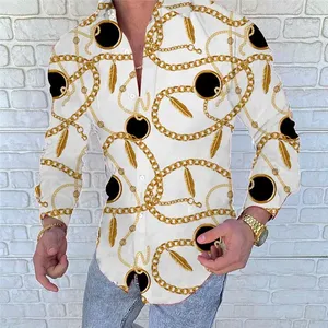 Camicie <span class=keywords><strong>da</strong></span> uomo con Logo personalizzato stampate con <span class=keywords><strong>leone</strong></span> 2023 nuova moda camicia a maniche lunghe taglie forti bottone singolo abbottonatura primavera <span class=keywords><strong>abbigliamento</strong></span> <span class=keywords><strong>da</strong></span> uomo - Product Image 6