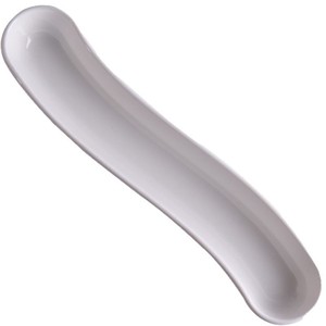 จานเซรามิครูปทรงไม่สมมาตร ขนาด 12 นิ้ว สีพื้น สำหรับร้านอาหารและโรงแรม - Product Image 5