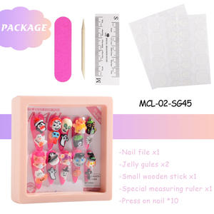 Venta al por mayor hecho a mano nuevo estilo resina joyería 3D <span class=keywords><strong>Antic</strong></span> Kawaii negro blanco cráneo prensa en las uñas postizas para uñas de Halloween - Product Image 6