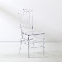 Mobilier classique d'hôtel tendance en plastique transparent incassable pour mariage et événement chaises de couple vente en gros