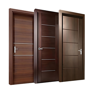 Custom Modern Solid Wood Swing Style Interior <strong>Door</strong> for Apartments Hotels Villas-Finished Surface for Exterior Bedroom - Product Image 1