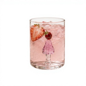 Handmade Borosilicate 280ml Clear Drinking <b>Tumblers</b> Lead-Free <b>Whisky</b> Water Juice Glasses Reusable Bulk - Product Image 2