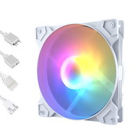 Ventilateur ARGB PWM QiuzAim 140 mm avec connecteur adressable 5V 3 broches : personnalisation des couleurs 16,8 millions et synchronisation avec la carte mère pour configurations de jeu dynamiques