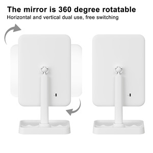 Smart Adjustable Make up Supplier Portable Cosmetic Rechargeable Table Vanity Led up Professional Makeup <strong>Mirror</strong> With Lights - Product Image 5