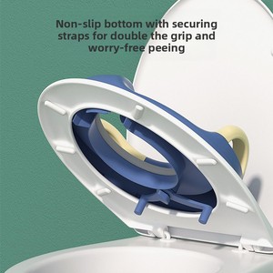 <span class=keywords><strong>Asiento</strong></span> de entrenamiento para ir al baño con diseño de <span class=keywords><strong>corona</strong></span> para niños pequeños, con asas de seguridad y cojín suave de PU, entrenador de inodoro universal para niños de 0 a 8 años - Product Image 4
