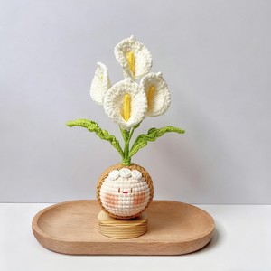 Pendentif Bouquet Tricoté <span class=keywords><strong>à</strong></span> la Main, Ornement de Bouquet au Crochet Exquis, Breloque de Sac Fleurie Faite <span class=keywords><strong>à</strong></span> la Main, Breloque <span class=keywords><strong>Clé</strong></span> au Crochet - Product Image 6