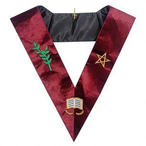 REGALIA MAÇONIQUE RITE ÉCOSSAIS AASR COLLIER D'ORATEUR DU 14ème DEGRE - Product Image 1