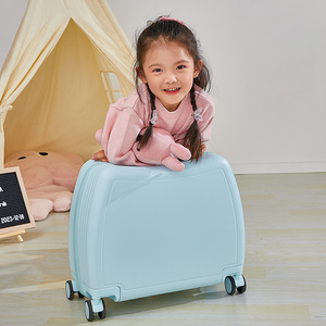 Valise pour enfants pouvant servir de jouet à roulettes, adaptée aux filles, petite valise de cabine ultra-légère de 18 pouces, avec roulettes de voyage. - Product Image 1