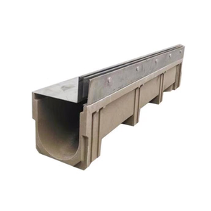 Système de canaux de drainage droits, fosses de drainage des eaux pluviales, canaux de drainage en béton préfabriqué pour allées/ béton/ terrasses en pavés - Product Image 4