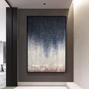 Pintura al Óleo Hecha a Mano con Tema de Cielo Estrellado, Pintada con Aerosol sobre Piedra Arenisca |   Arte Texturizado de Alta Gama <span class=keywords><strong>para</strong></span> la Sala de Estar - Product Image 3