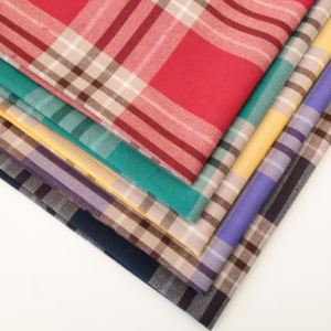 Vestido camisero de algodón 100% para niños y niñas, tela <span class=keywords><strong>escocesa</strong></span> a cuadros, tejido transpirable para el hogar, Textiles, zapatos teñidos con hilo para niños - Product Image 6