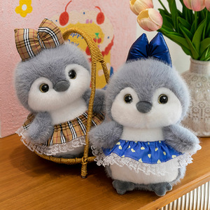 Peluche di Pinguini di Alta Qualità, Bambole in Stoffa <span class=keywords><strong>Blu</strong></span>, Cuscini Decorativi, Regalo per Bambini, Giocattoli Imbottiti a Forma di <span class=keywords><strong>Pinguino</strong></span> - Product Image 4