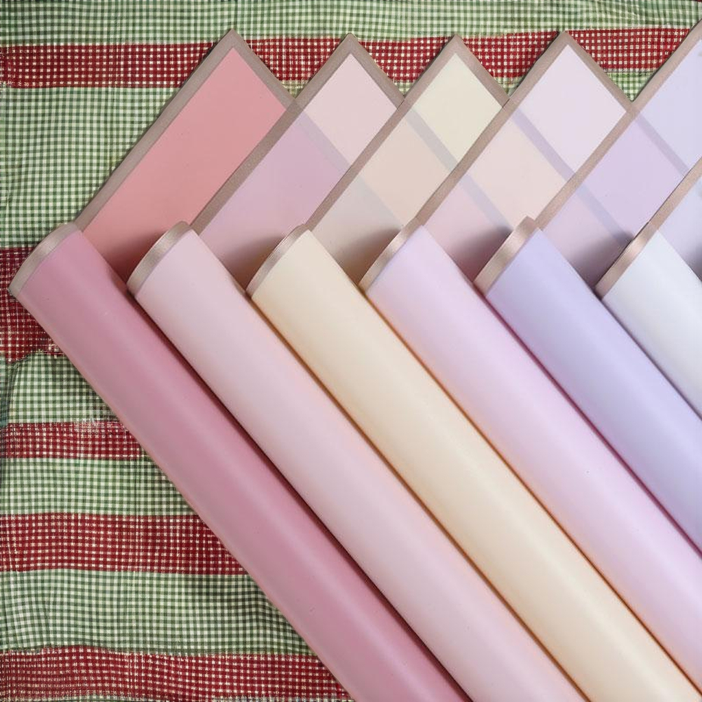 Wholesale Quality Luxury Floral Flower Printed Wrapping Paper Waterproof for Bouquet Custom Gift Wrapping Paper