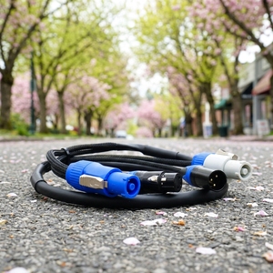 Câble <span class=keywords><strong>hybride</strong></span> professionnel Powercon 3 broches <span class=keywords><strong>XLR</strong></span> 1m 1.5m 2m 5m pour connexion d'équipements d'éclairage de scène à têtes mobiles - Product Image 6