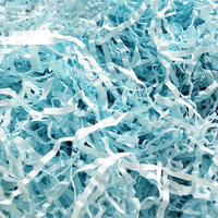 1 kg Türkisfarbenes Geschreddertes Krepp-Papier für Füllmaterial in Geschenkkörben, Geschenktüten und Verpackungsboxen