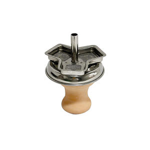 Diseño <span class=keywords><strong>Triangular</strong></span> Plata Hookah Sistema de gestión de calor Dispositivo Chimenea Shisha Soporte de carbón para tazón - Product Image 1
